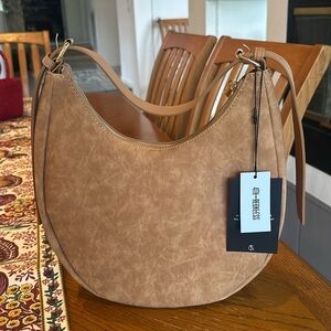 4th & Reckless Faux Suede Crescent Bag